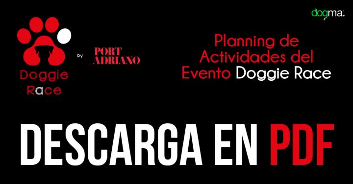 Doggie Race Port Adriano - Plan de Actividades en PDF