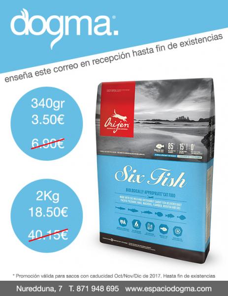 Orijen Cat Six Fish a precio INCREIBLE!