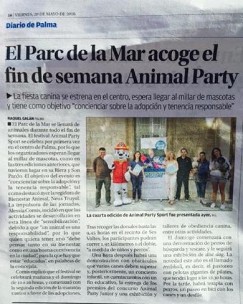 Animal Party Sport 2016 Ses Voltes
